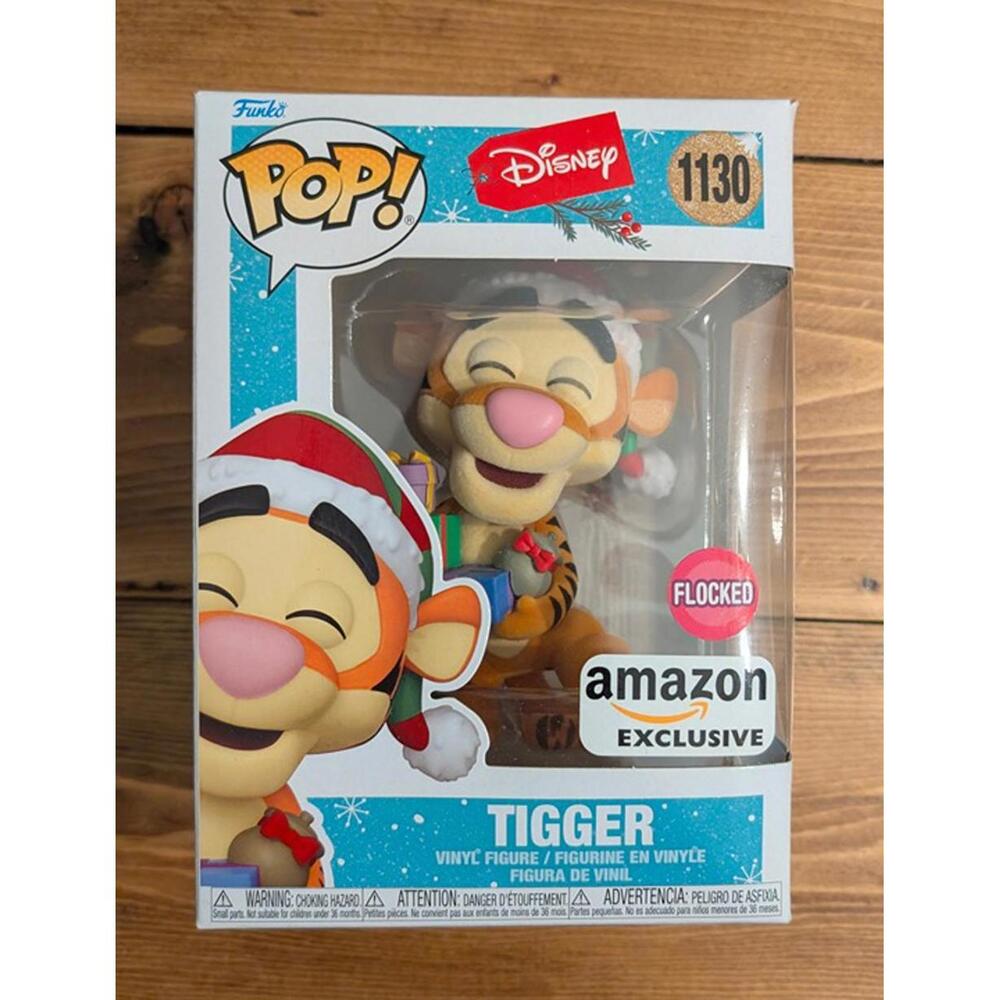 Flocked Christmas Tigger Amazon Exclusive Funko Pop # 1130